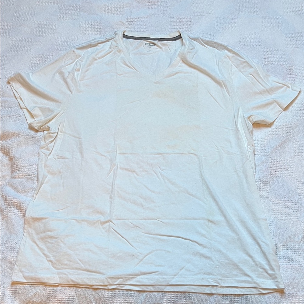 Old Navy Women's White Short Sleeve Tee